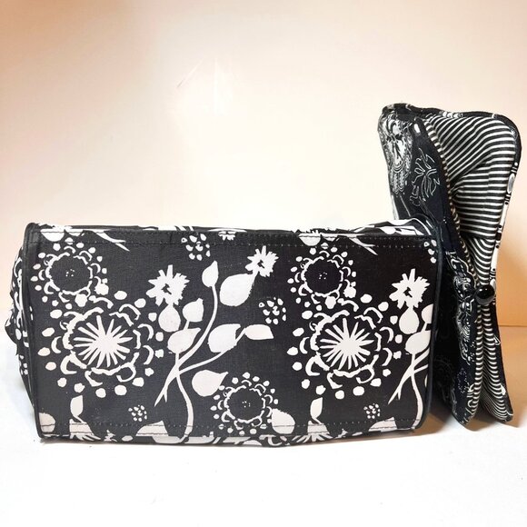 Thirty One-Travel Cosmetic Bag/Pouch-Black/White/Hot Pink-2 Diff. Sizes-Zip-2 pc - Picture 4 of 16